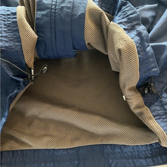 L.L. Bean Men's Jacket Poly Mesh Liner Front Zip Windbreaker Navy Blue Medium - Picture 11 of 16